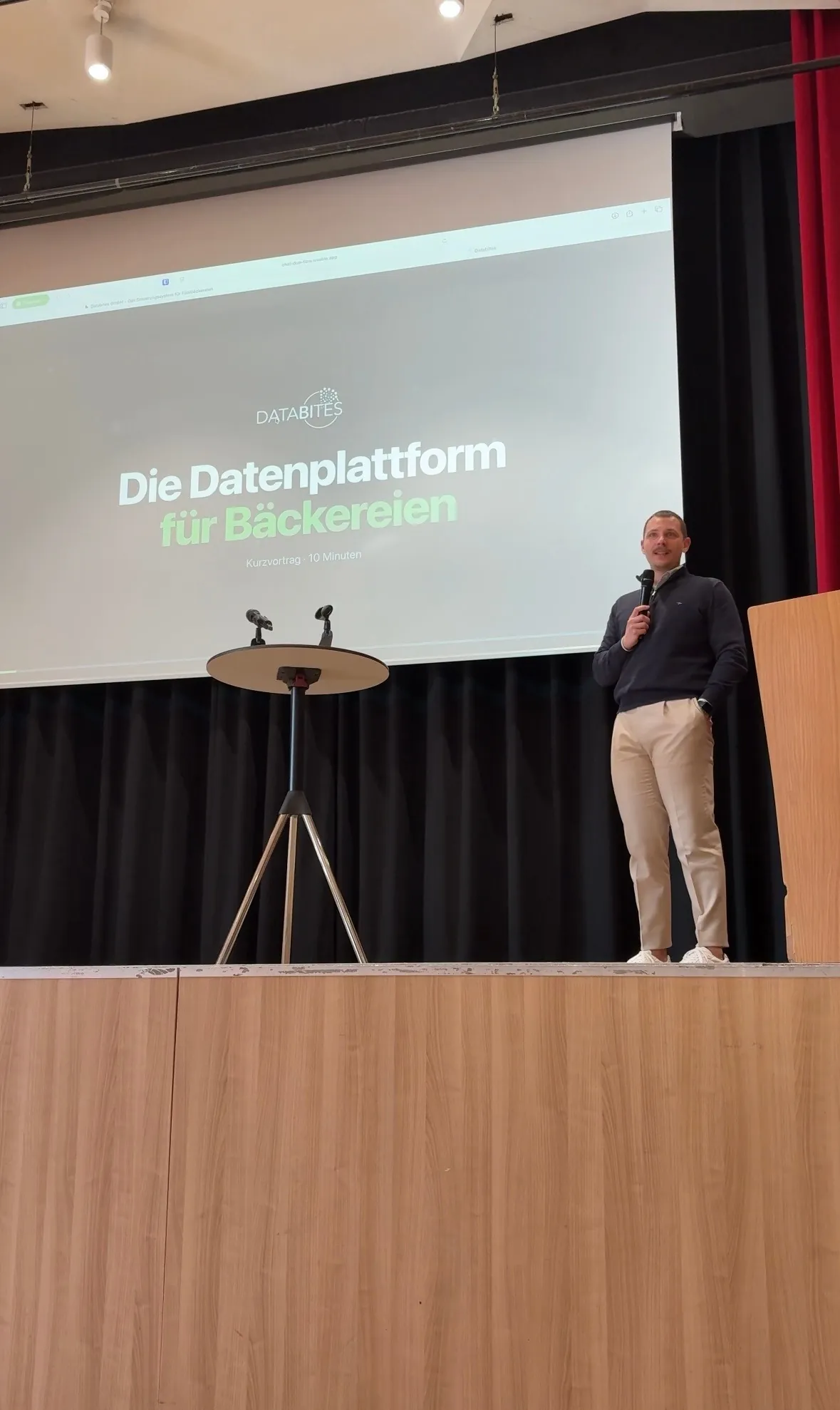 databites auf der Bühne